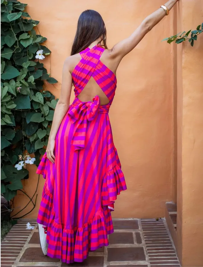 Earrings COCO DRESS SKIRT STRIPE Erika Pea