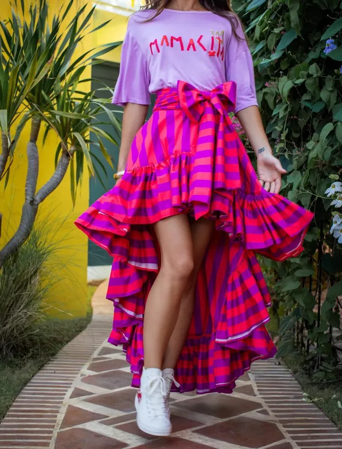 Earrings COCO DRESS SKIRT STRIPE Erika Pea