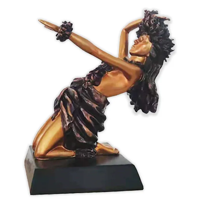Earrings DBIHAWAII Hula Noho Cold Cast Statuette by Kim Taylor Reece