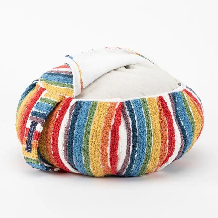 Earrings DharmaCrafts Textured Stripe Buckwheat Hull Zafu