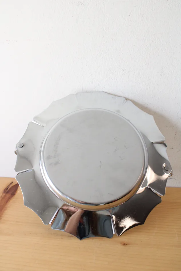 Earrings Farber Shlevin Farber Shlevin Stainless Steel Handled Serving Plate