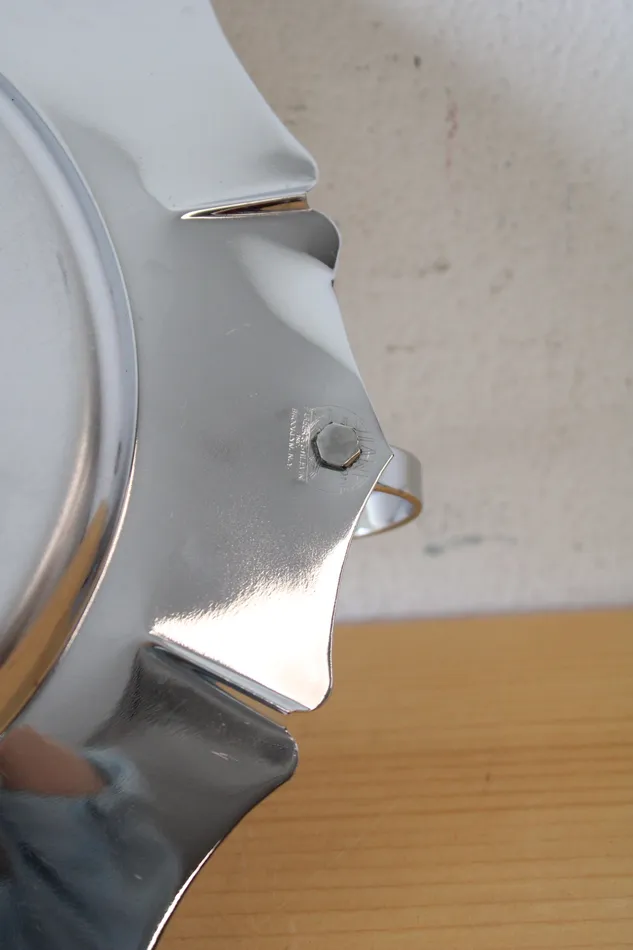 Earrings Farber Shlevin Farber Shlevin Stainless Steel Handled Serving Plate