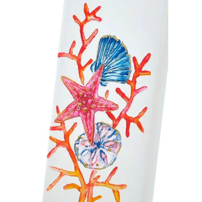 Earrings FLATYZ Flatyz Flat HandPainted CoralStarShells Unscented Candle