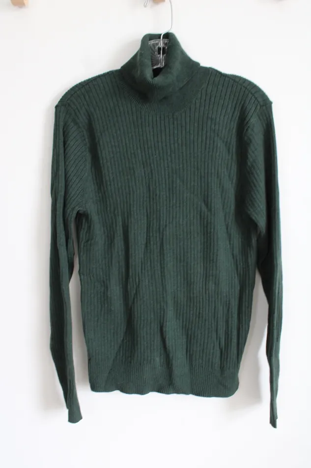 Earrings Gap Vintage Dark Gray Ribbed Turtleneck Sweater M Gap