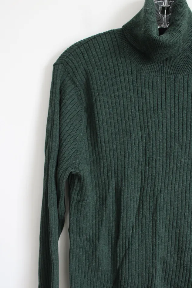 Earrings Gap Vintage Dark Gray Ribbed Turtleneck Sweater M Gap