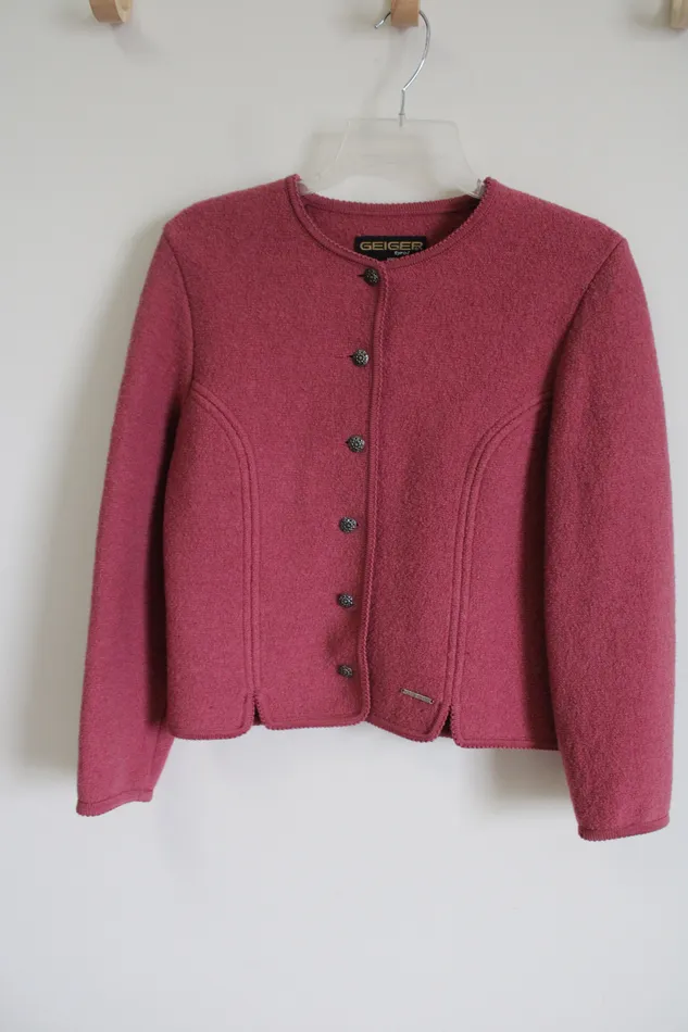 Earrings Geiger Geiger Tyrol Pink Wool Jacket 42 L