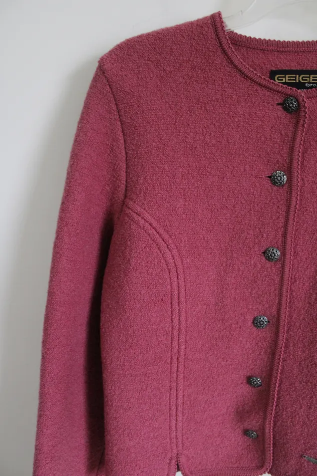Earrings Geiger Geiger Tyrol Pink Wool Jacket 42 L