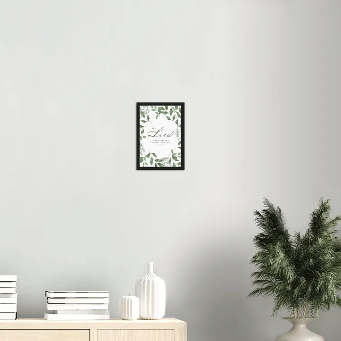 Earrings Gelato Psalm 23 Leaves Border Matte Poster Wooden Frame A4 Earrings Gelato Psalm 23 Leaves Border Matte Poster Wooden Frame A4