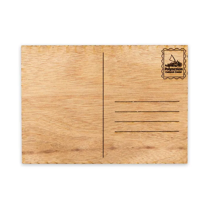 Earrings GIFTWORKSPLUS Wood Post Card 5x7 PCC Samoa