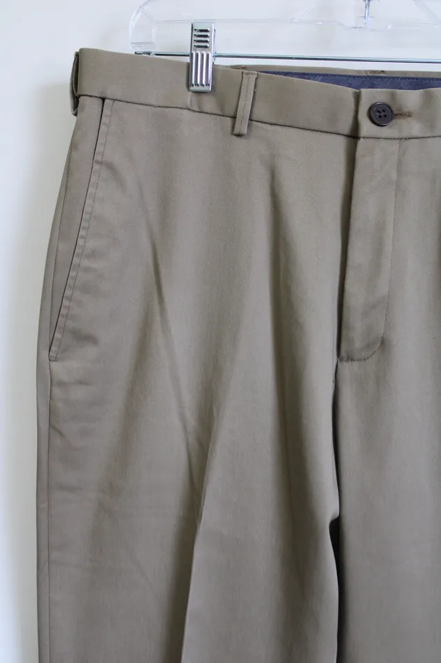 Earrings Haggar Haggar Classic Fit Premium NoIron Brown Khaki 34X29