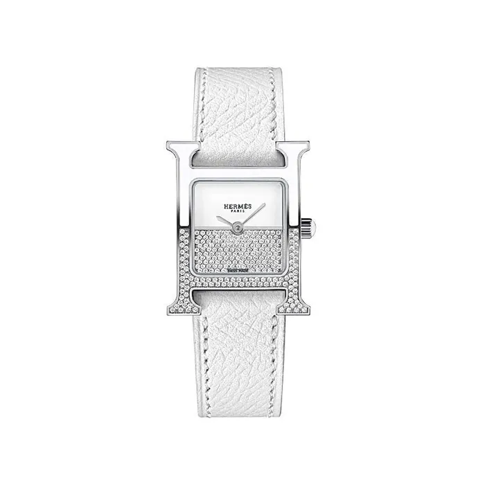 Earrings Hermes Heure H Double Jeu Stainless Steel Watch Hermes