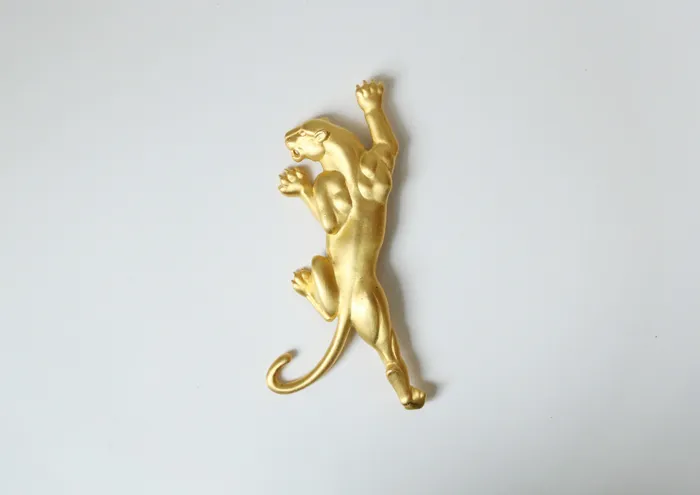 Earrings JJ JJ 1986 Big Cat Gold Pin