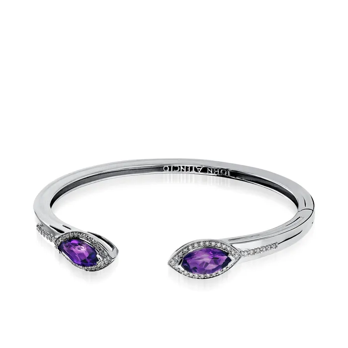 Earrings John Atencio Elixir Gemstone Hinged Cuff with Diamonds