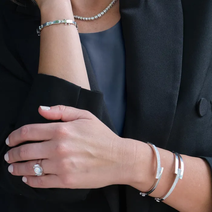 Earrings John Atencio Orion Pivot Pave Diamond Cuff
