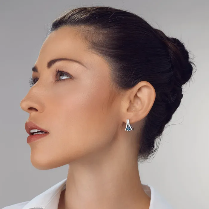 Earrings John Atencio Venture Gemstone Earrings with Diamonds