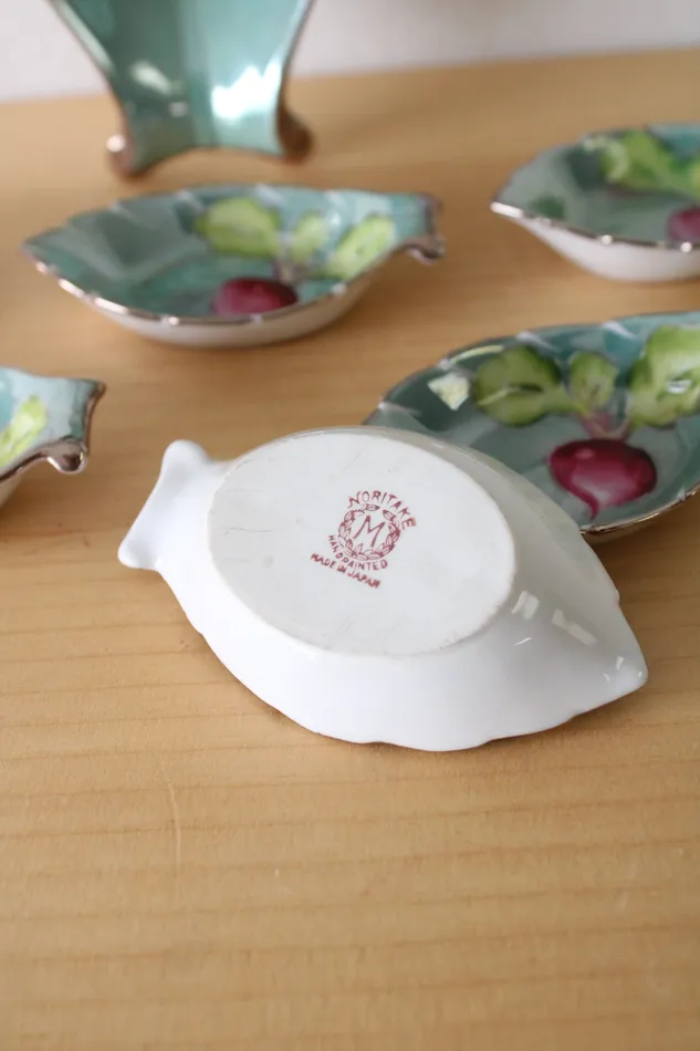 Earrings Jubilee Thrift Noritake Hand Painted Made In Japan Serving Dishes Set Of 7