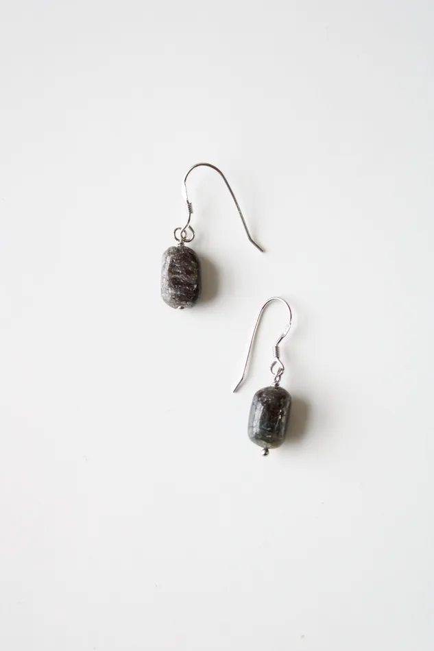 Earrings Jubilee Thrift Preseli Blue Stone Sterling Silver Dangle Earrings