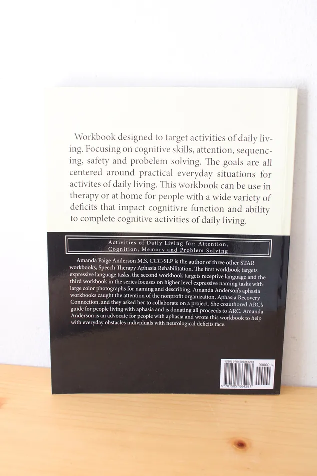 Earrings Jubilee Thrift Speech Therapy Aphasia Rehabilitation STAR Workbook IV By Amanda Anderson MS CCCSLP
