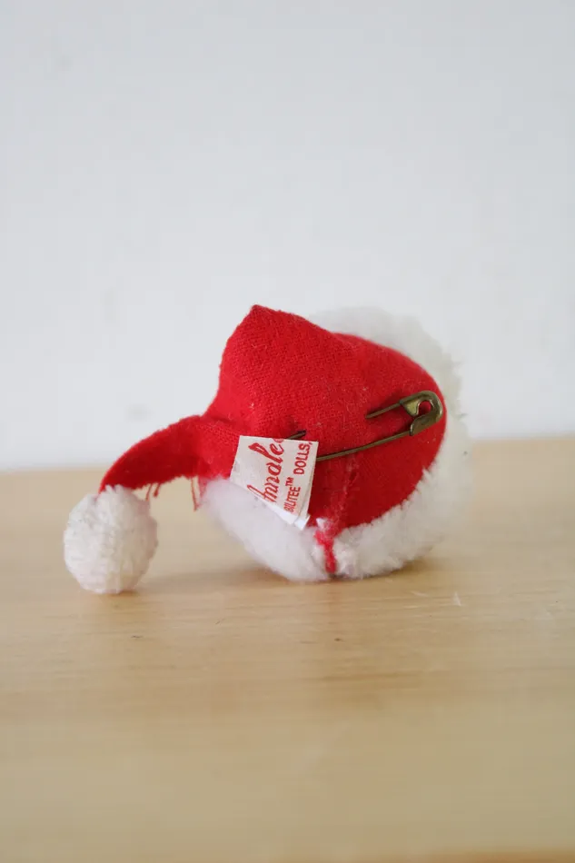 Earrings Jubilee Thrift Vintage Annalee Santa Pin 80s