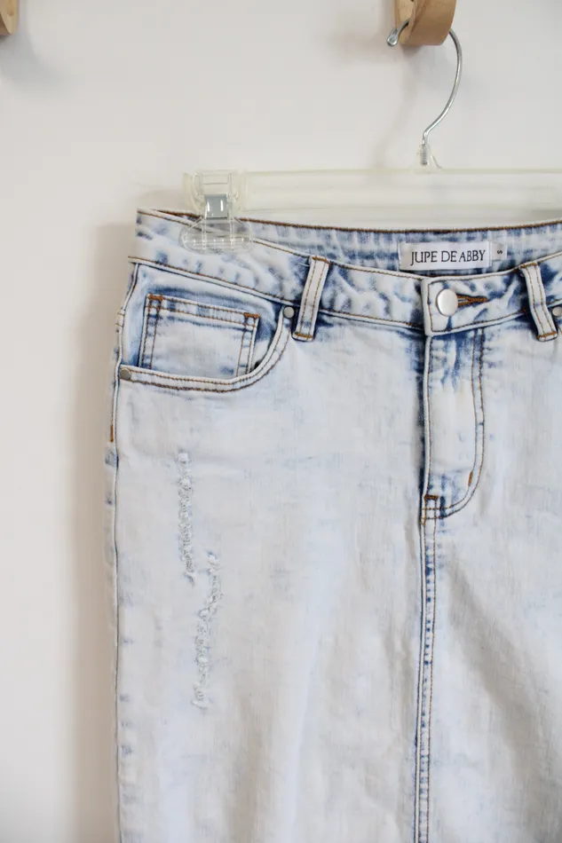Earrings Jupe De Abby Jupe De Abby Faded Wash Jean Shirt S