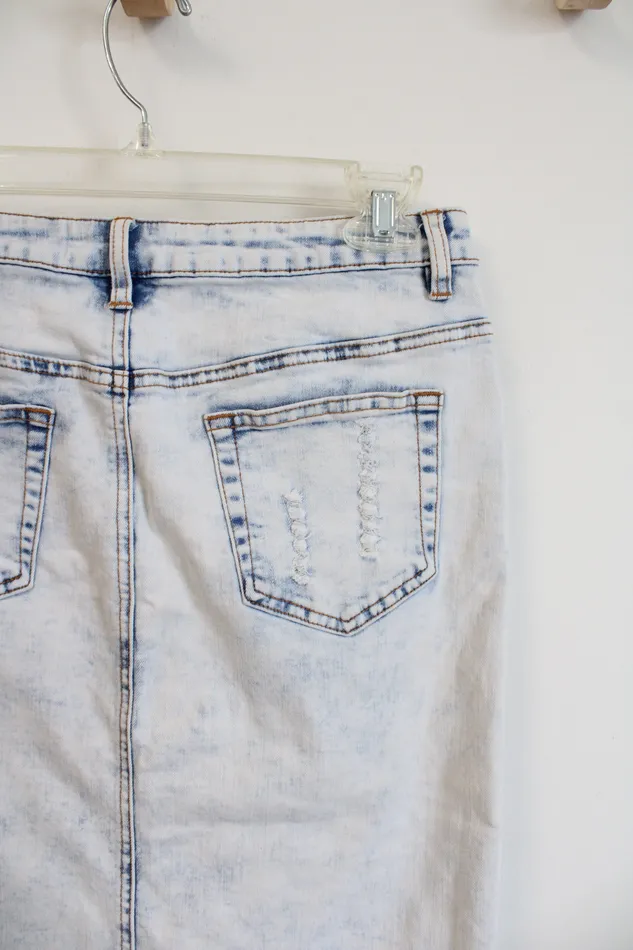 Earrings Jupe De Abby Jupe De Abby Faded Wash Jean Shirt S