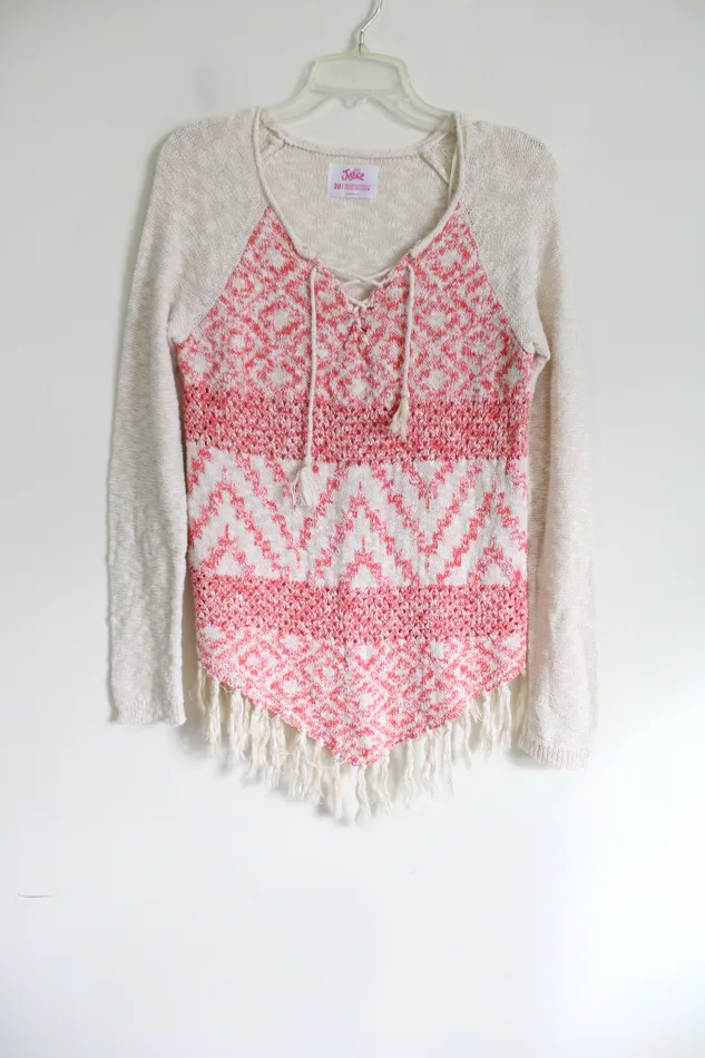 Earrings Justice Justice Pink Cream Knit Top 20