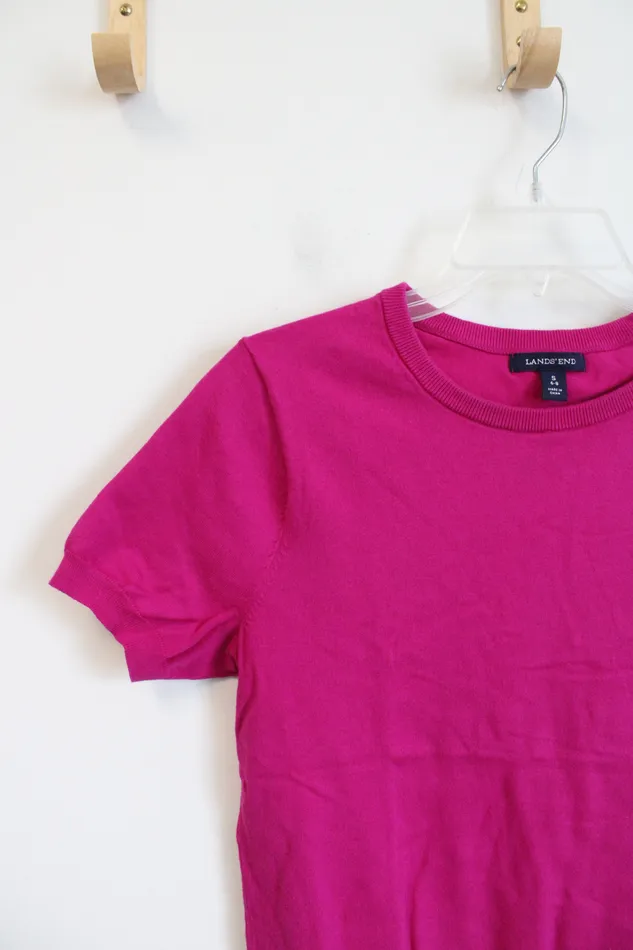 Earrings Lands End Lands End Pink Sweater Top S