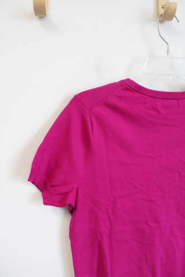 Earrings Lands End Lands End Pink Sweater Top S