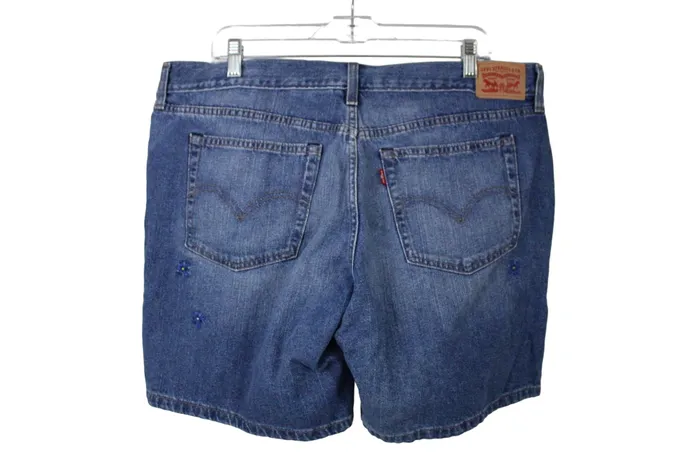 Earrings Levis Levi Strauss Embroidered Shorts 33 Waist 12
