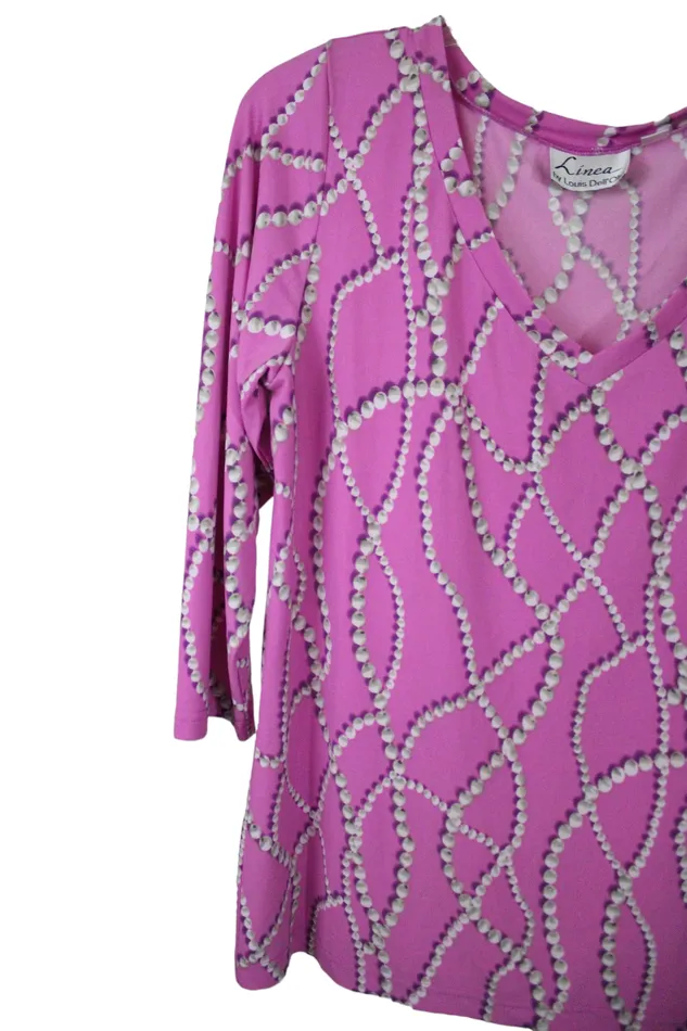 Earrings Linea Linea By Louis DellOlio Pink Pearl Top L