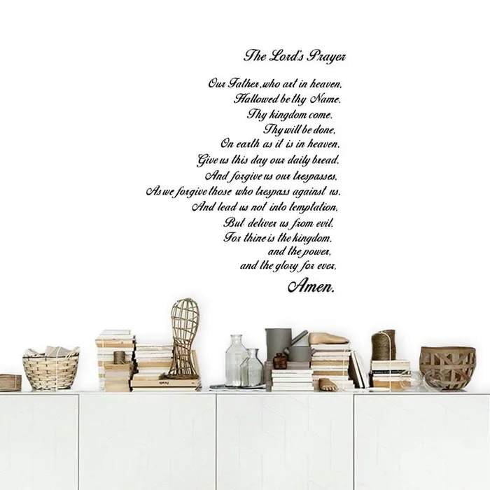 Earrings Lords Guidance Bible Verse Wall Artbr Lords Prayer Decal