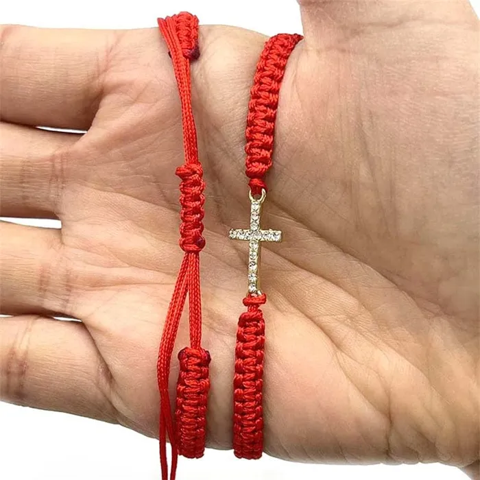 Earrings Lords Guidance Bulk Set of 12 Christian Cross Rope Bracelets