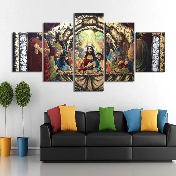 Earrings Lords Guidance Christian Canvas Artbr Jesus Last Supper