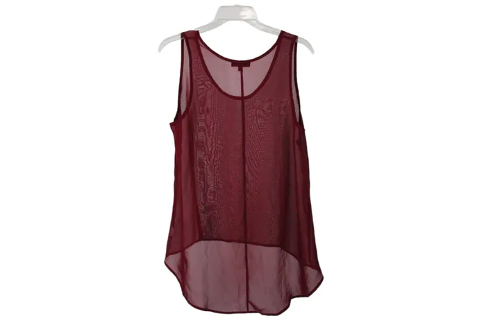Earrings Love J Love J Maroon Chiffon Tank M