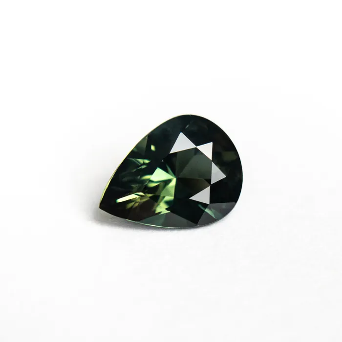 Earrings Misfit Gems GreenTeal Brilliant Sapphire 114ct Pear