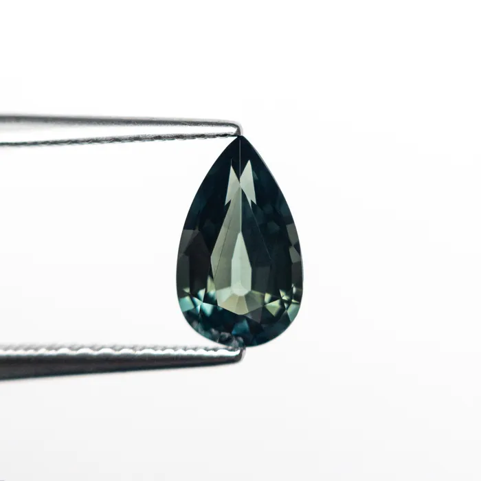Earrings Misfit Gems Teal Brilliant Sapphire 116ct Pear