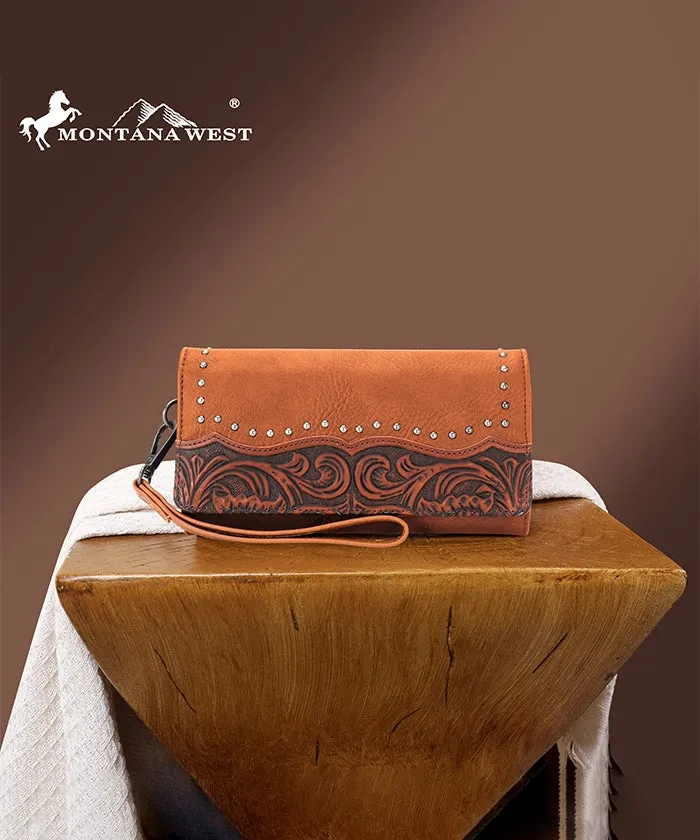 Earrings MONTANA WEST TOOLED COLLECTION WALLET BROWN MONTANA WEST