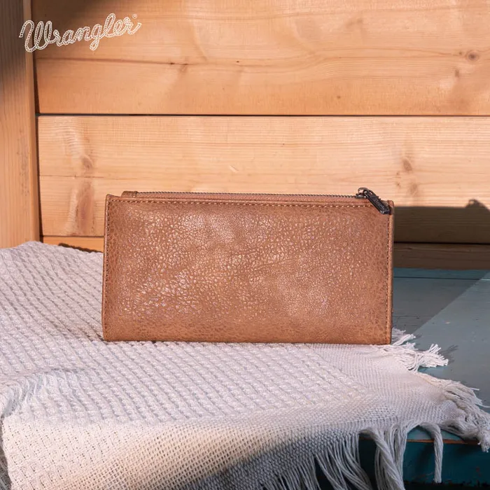 Earrings MONTANA WEST Wrangler Embroidered BiFold Wallet Khaki