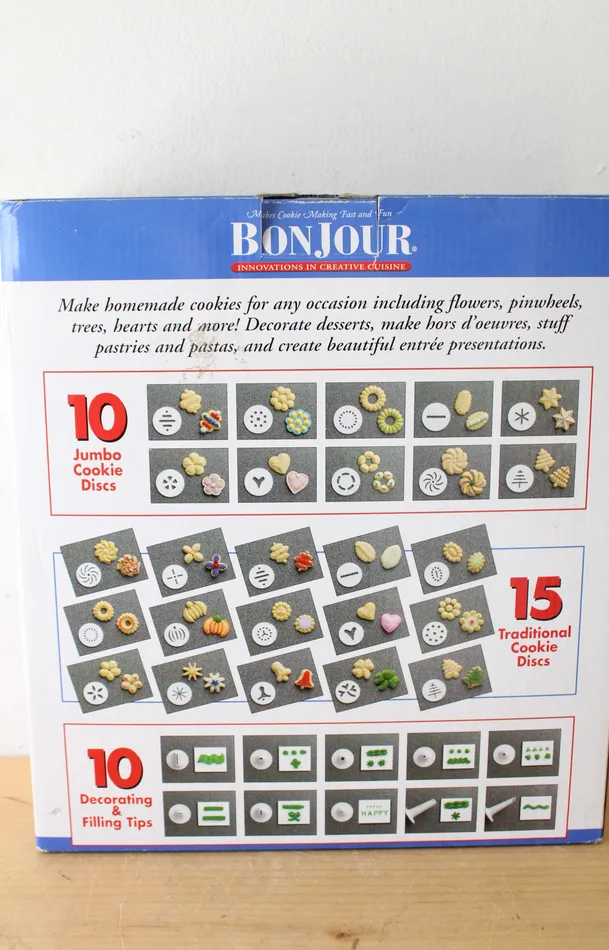 Earrings NEW BonJour Battery Powered Cookie Factory Decorating Kit BonJour