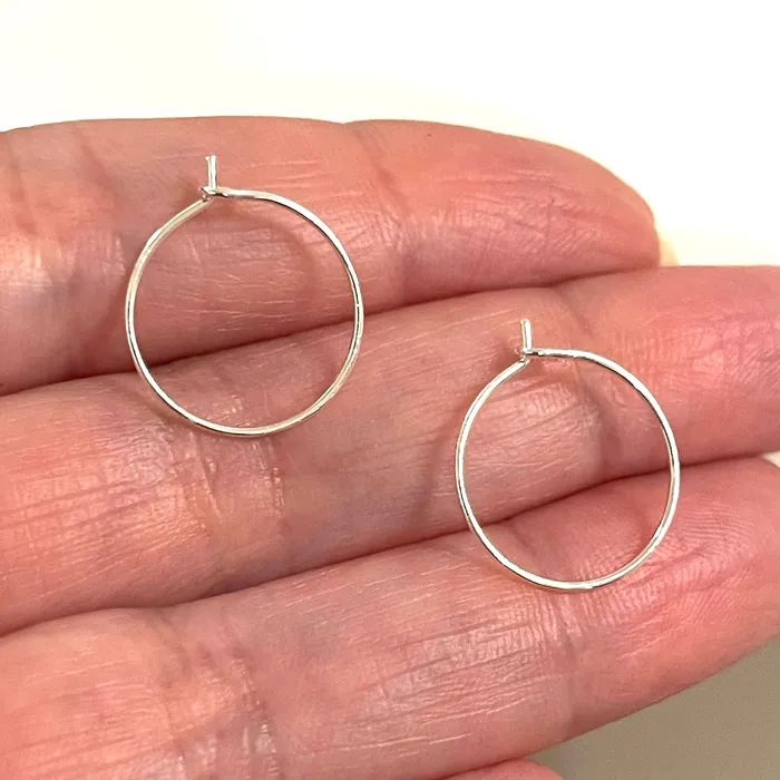 Earrings NEW Silver Plated Earring Hoops15mm Silver Earring Earring BlanksRound Earring Hook Thin Earring Hoop 6 pcs in a pack Peppy Beads Earrings NEW Silver Plated Earring Hoops15mm Silver Earring Earring BlanksRound Earring Hook Thin Earring Hoop 6 pcs in a pack Peppy Beads
