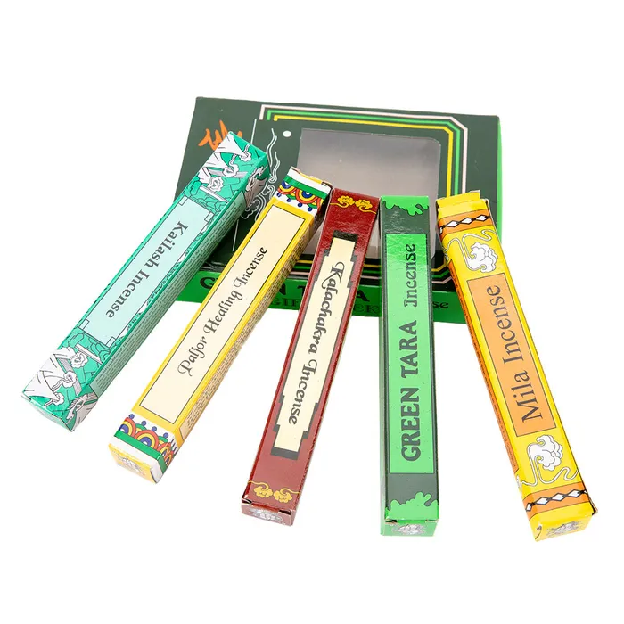 Earrings Nirvana Mala Green Tara Incense Gift Set