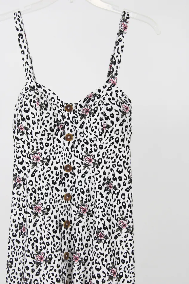 Earrings No Boundaries No Boundaries Leopard Print Dress S