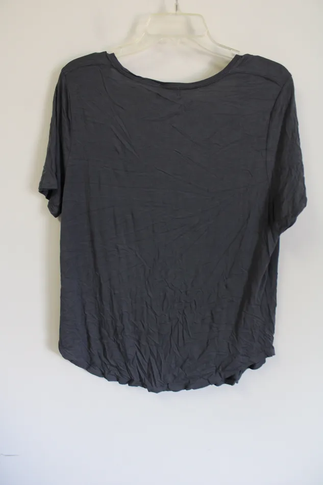 Earrings Old Navy Old Navy Dark Gray Rayon Tee XL