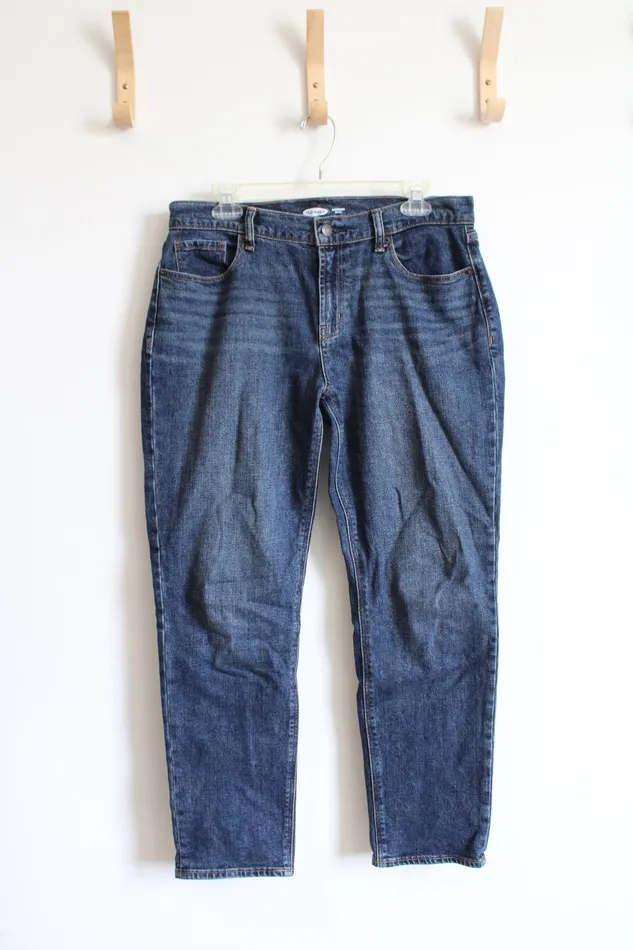 Earrings Old Navy Old Navy Mid Rise Boyfriend Dark Wash Jeans 6