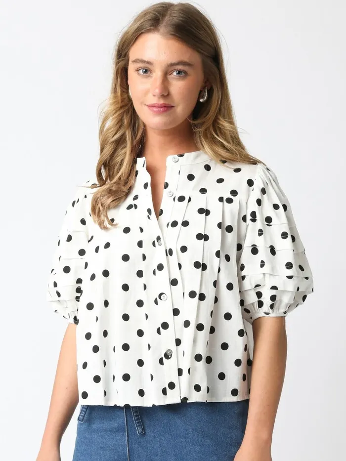 Earrings Olivaceous Brynlee Polka Dot Top