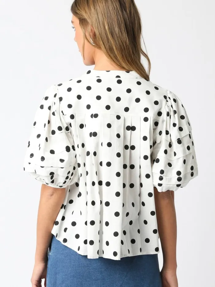 Earrings Olivaceous Brynlee Polka Dot Top