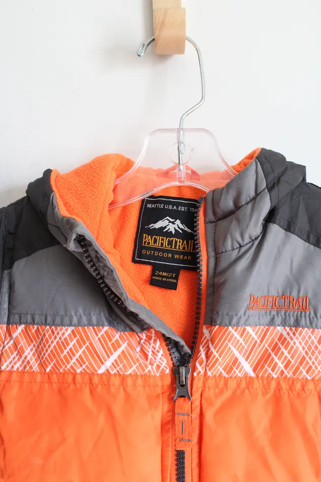 Earrings Pacific Trail Pacific Trail Orange Gray Winter Coat 24 MO2T