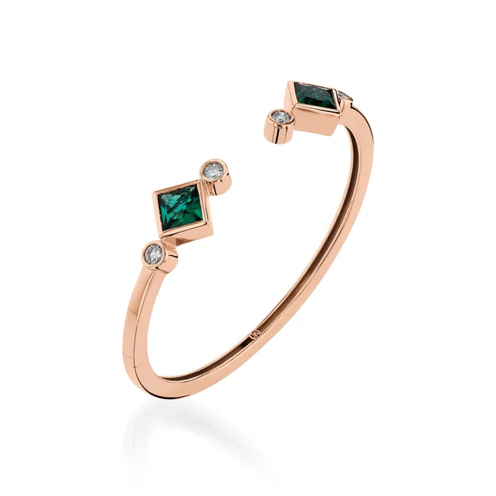 Earrings Paloma LabGrown Gemstone Hinged Cuff John Atencio