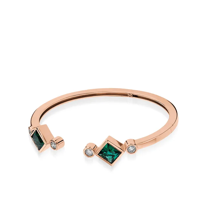 Earrings Paloma LabGrown Gemstone Hinged Cuff John Atencio