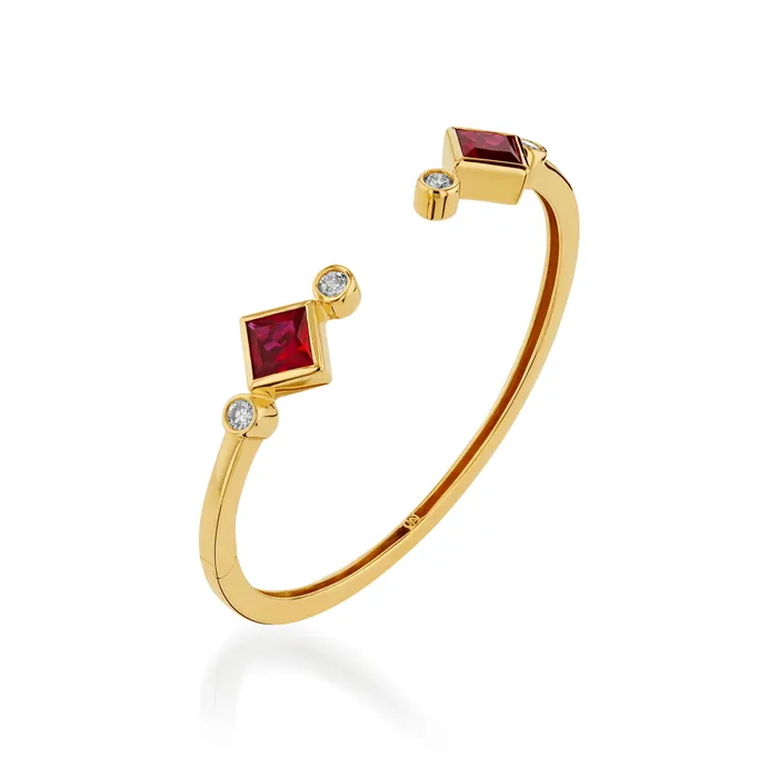 Earrings Paloma LabGrown Gemstone Hinged Cuff John Atencio